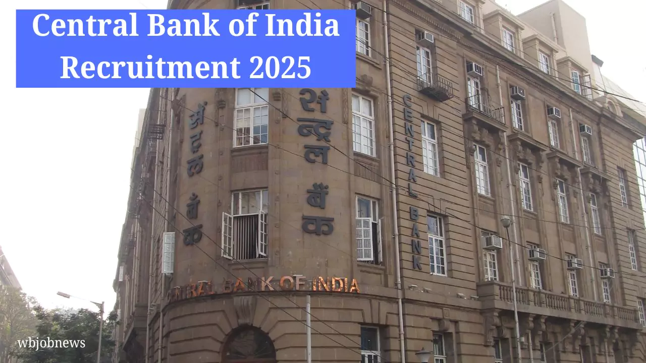 Central Bank of India Recruitment 2025 :