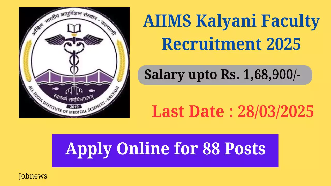 AIIMS Kalyani Faculty Recruitment 2025: