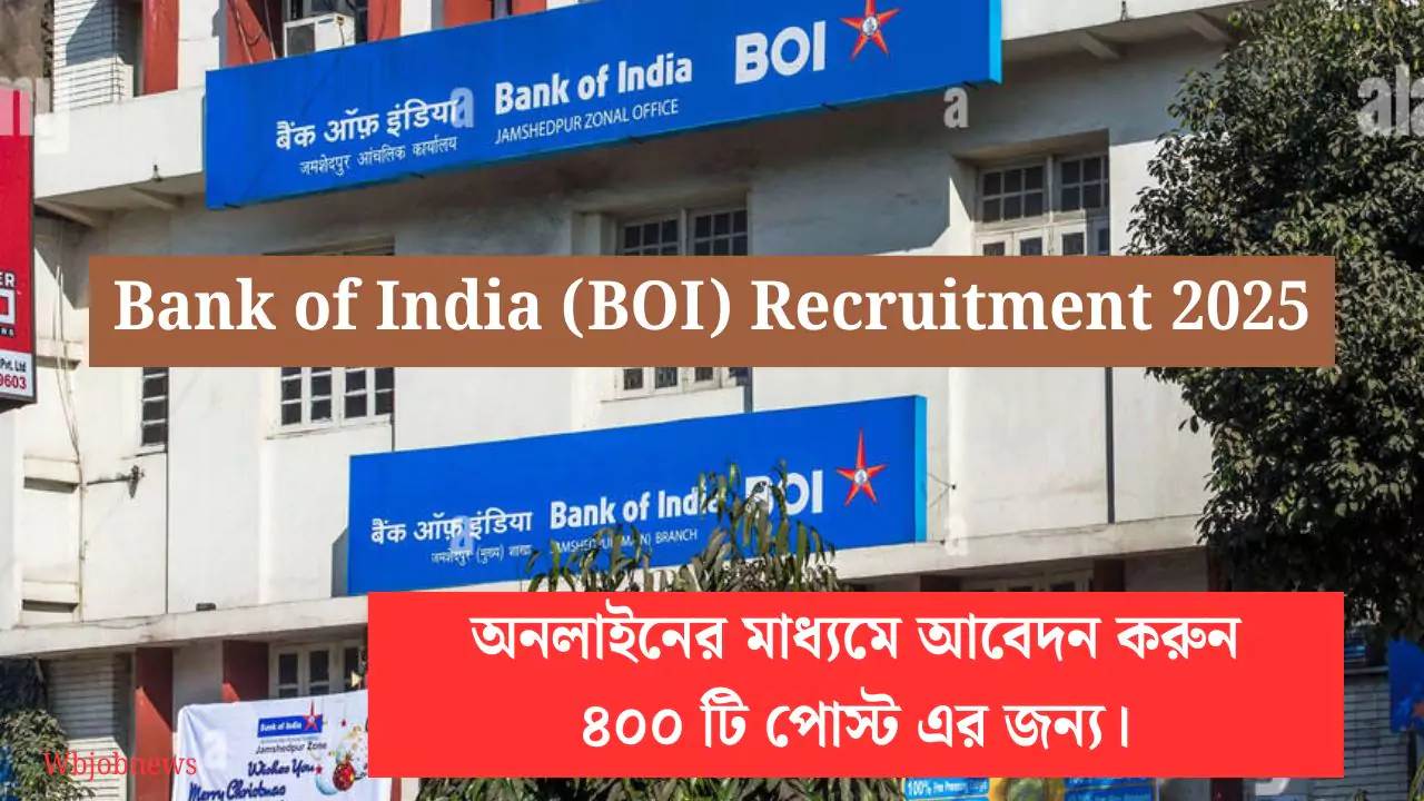 Bank of India (BOI) Recruitment 2025: