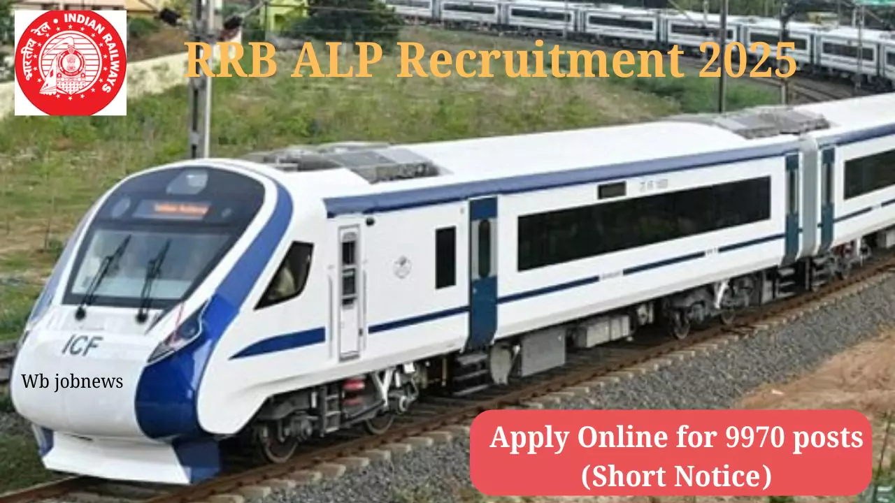 RRB ALP Recruitment 2025:  Apply Online for 9970 posts (Short Notice)