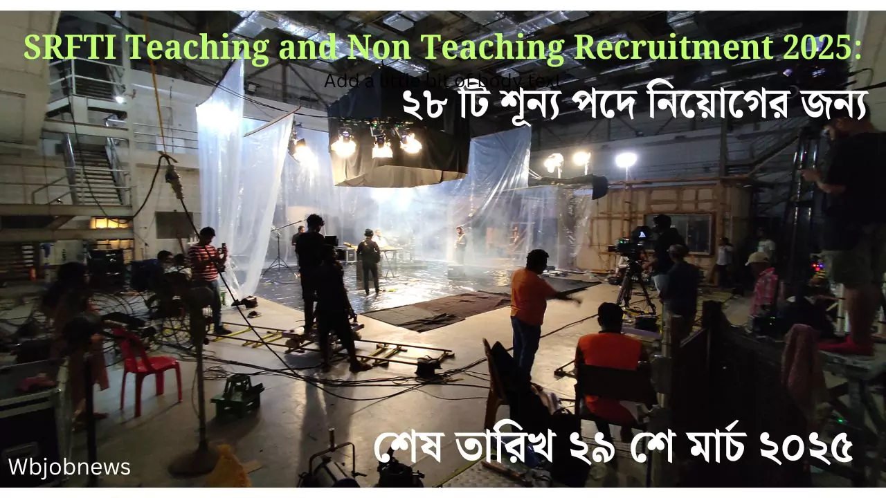 SRFTI Teaching and Non Teaching Recruitment 2025: