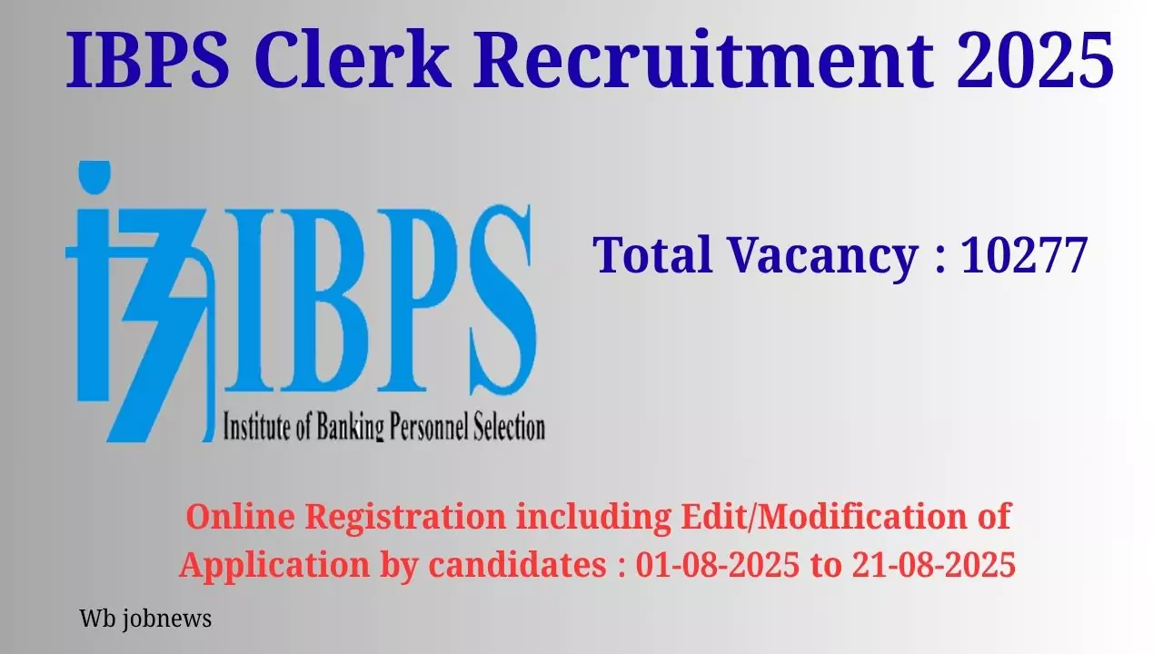 IBPS Clerk Recruitment 2025: