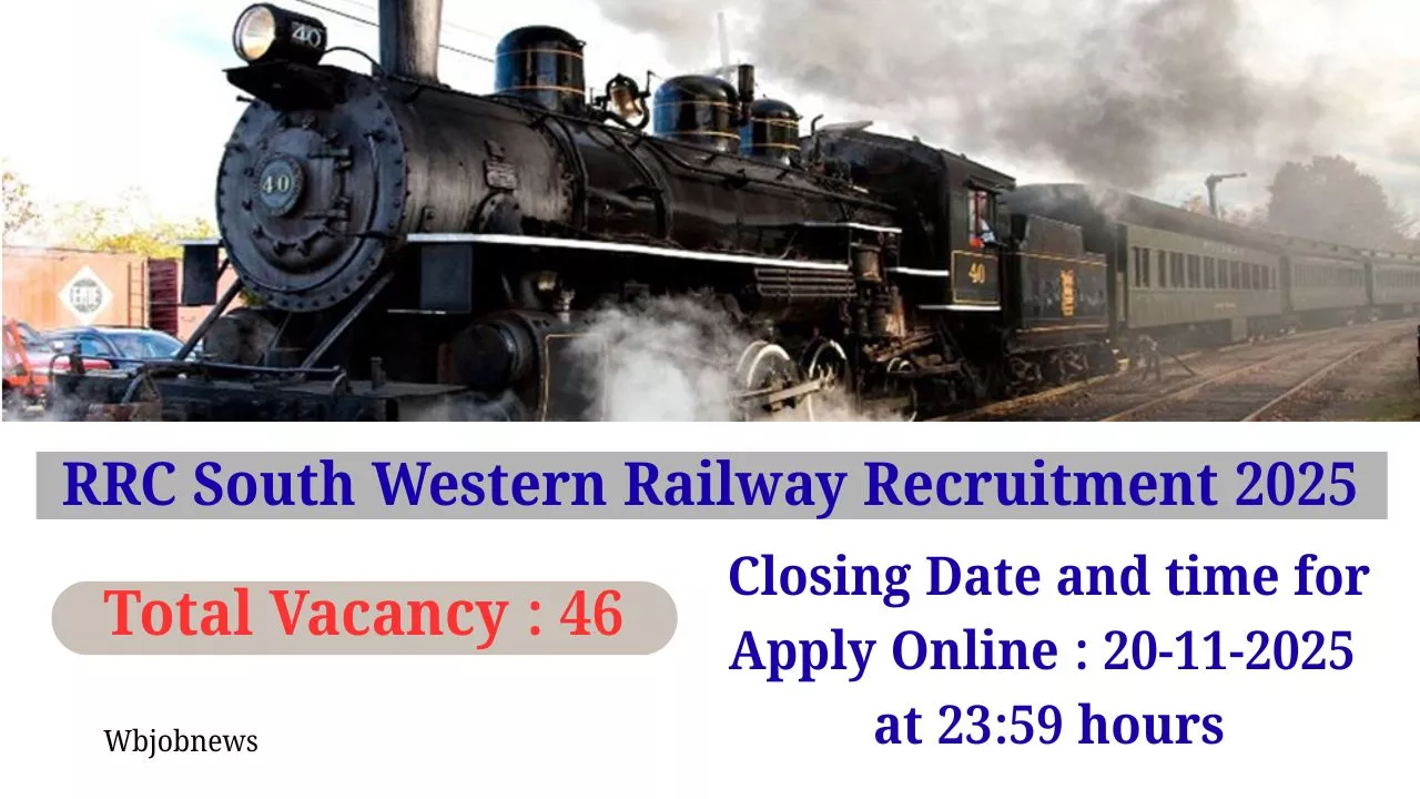 RRC South Western Railway Recruitment 2025: