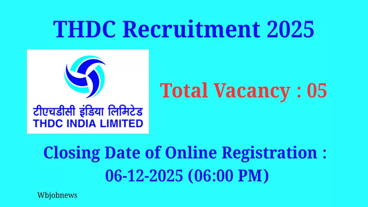 THDC Recruitment 2025: